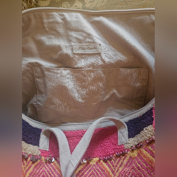 NWOT Free People First Class Embellished Weekender in Primrose Garden Duffel Bag - Picture 16 of 17